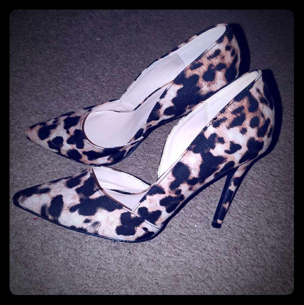 Leopard print heels